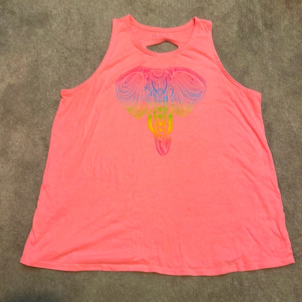 Jerry Leigh brand hot pink elephant women’s tank Jr xxl (19)